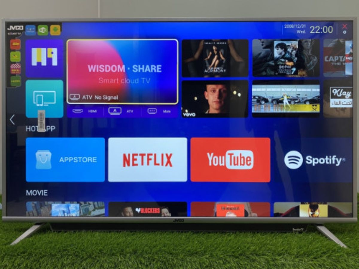 Jvco43" Metal Body 4K Google Voice Control TV